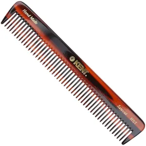 KENT Saw-Cut Hair Comb, All Coarse Hair Detangling Comb, Wide Teeth Dressing Table Comb for Thick Curly Wavy Hair, Handmade in England, 2 Pack