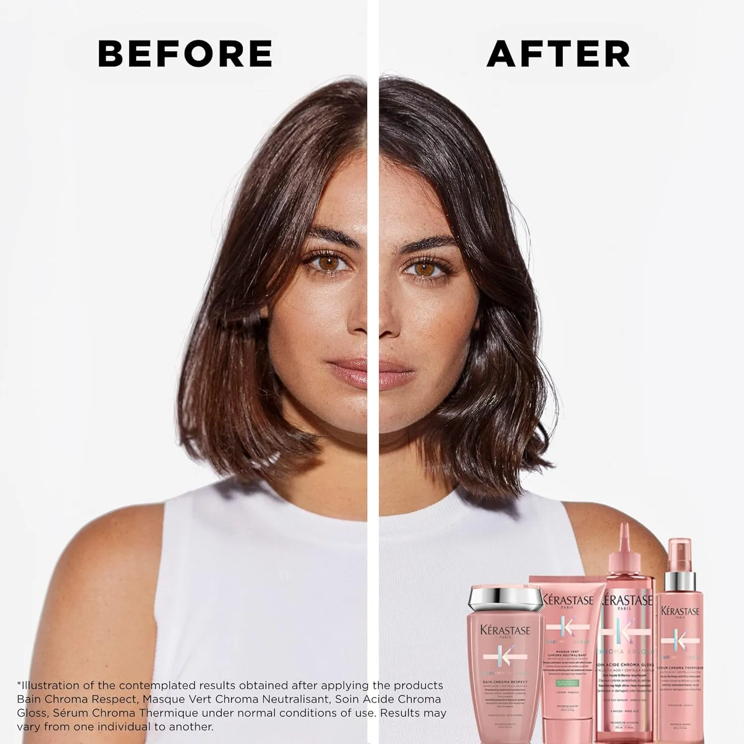 Kerastase Chroma Absolu Chroma Respect Shampoo Riche | For Sensitized or Damaged Color-Treated Hair | Protects and Nourishes | Medium To Thick Hair | With Lactic Acid