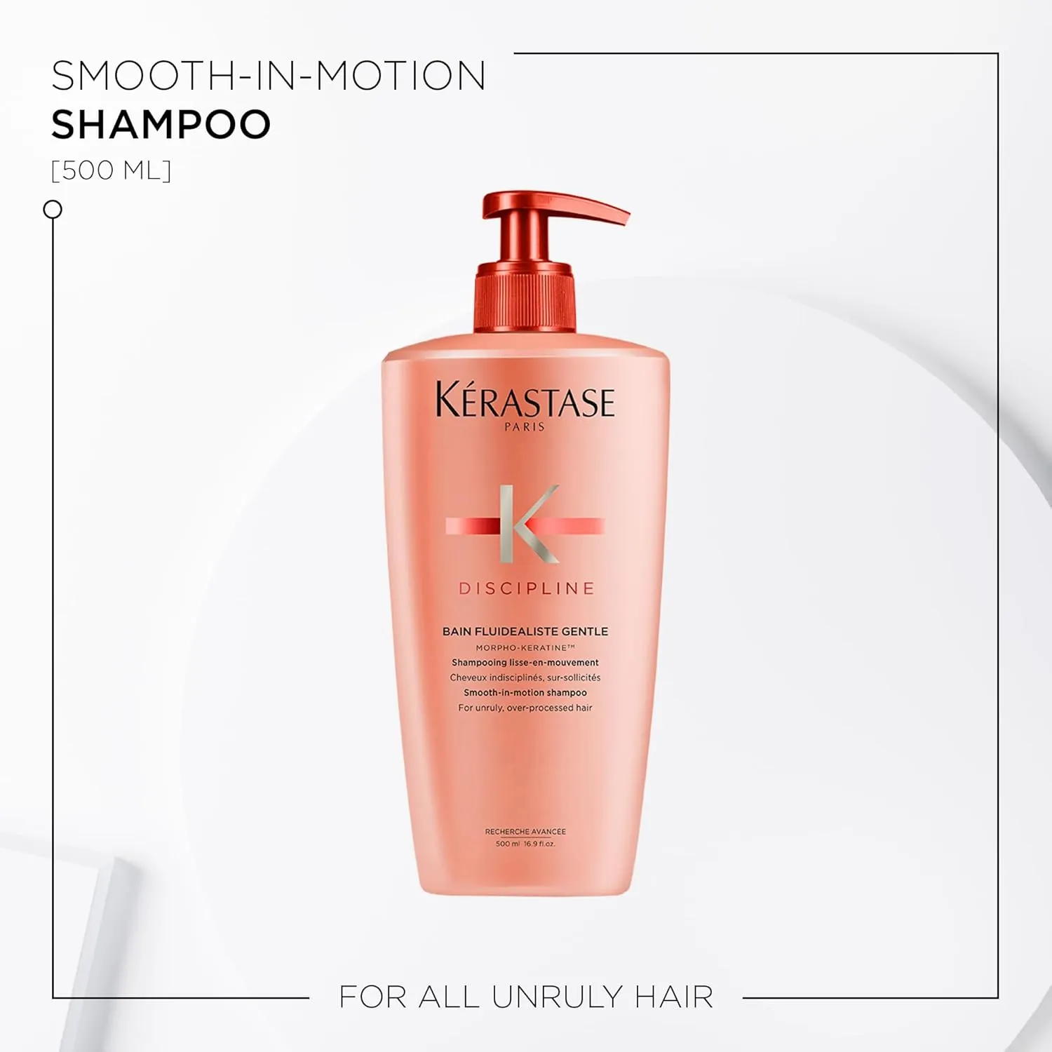 Kerastase Discipline Bain Fluidealiste Shampoo - Sulfate-Free, Smoothing & Hydrating, Frizzy Hair, Softens and Nourishes