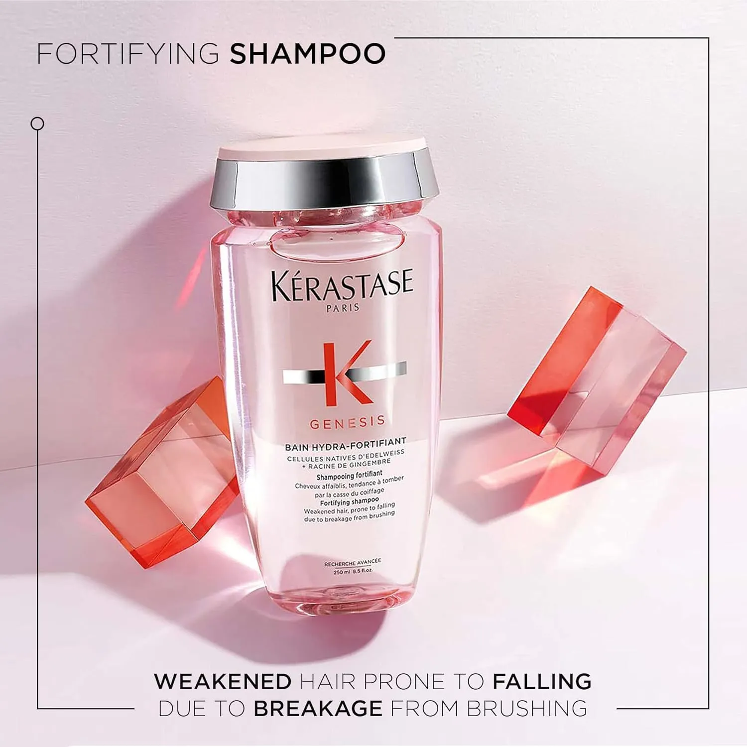 KERASTASE Genesis Hydra-Fortifiant Shampoo | Anti-Breakage & Strengthening For Weak or Damaged Hair | Hydrates Hair | Silicone Free | For Fine or Oily Hair