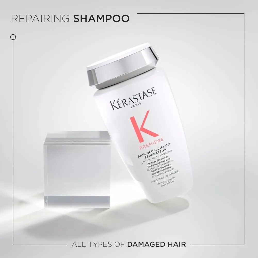 Kerastase Premiere Sulfate-Free Hair Repair Shampoo | Strengthening & Smoothing | For Breakage & All Damaged Hair Types | Removes Buildup and Decalcifies with Citric Acid
