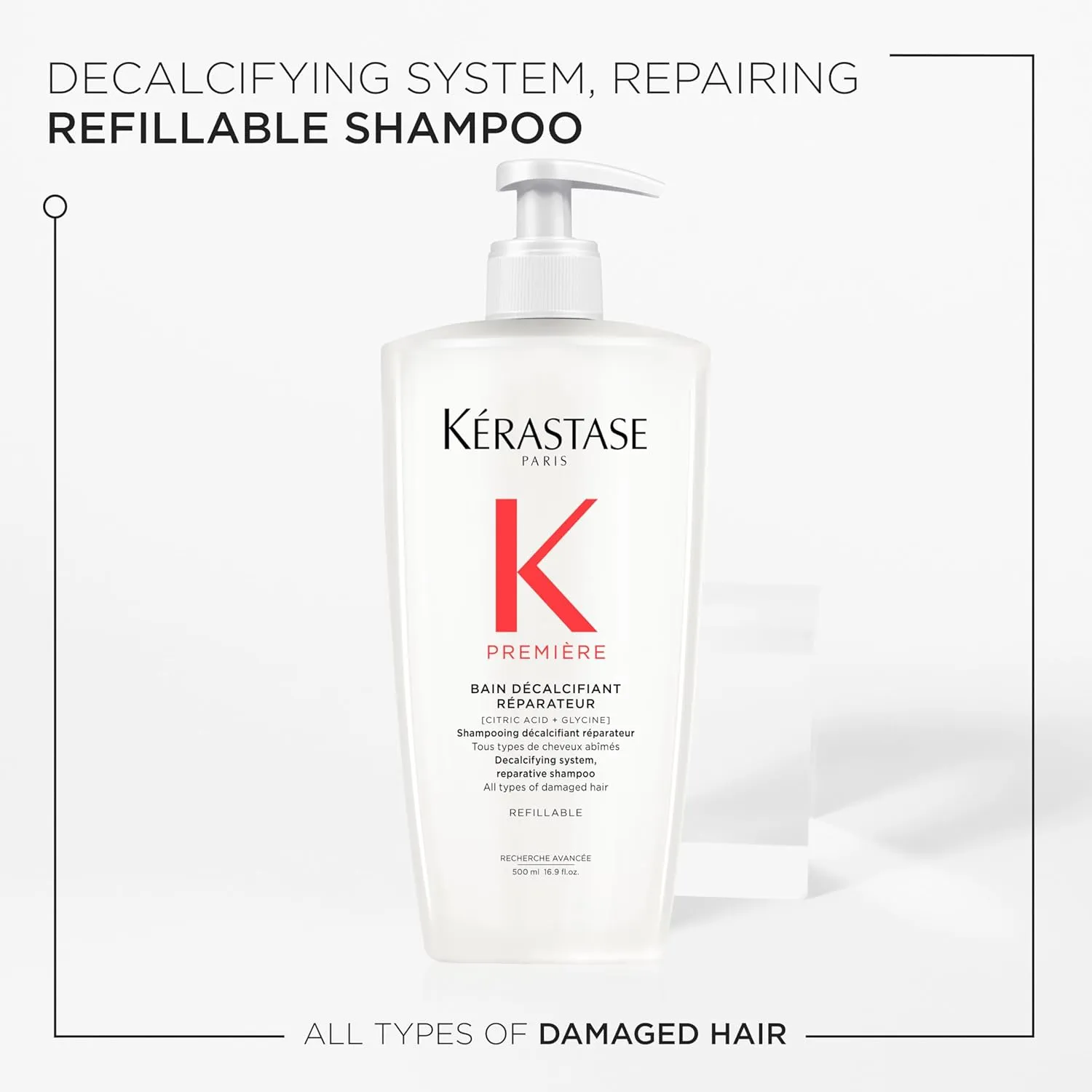 Kerastase Premiere Sulfate-Free Hair Repair Shampoo | Strengthening & Smoothing | For Breakage & All Damaged Hair Types | Removes Buildup and Decalcifies with Citric Acid