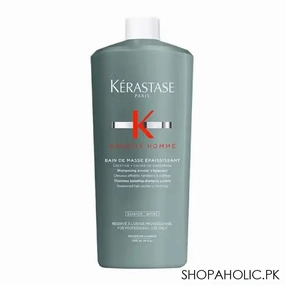 Kerastase Genesis Homme Bain De Masse Epaississant Thickness Boosting Shampoo, For Thinning and Weak Hair, 1000ml
