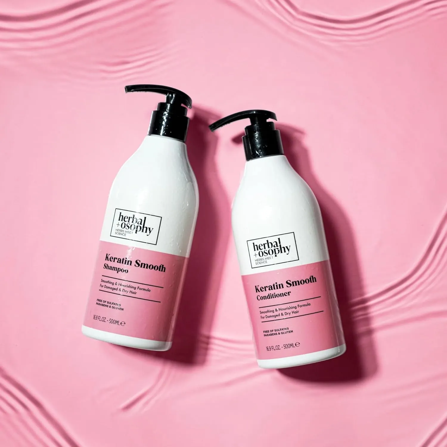 Keratin Strength Shampoo & Conditioner Set, Gluten-free, Sulfate-free, Paraben-free