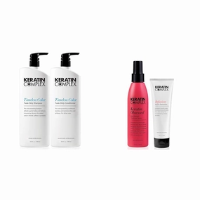 Keratin Complex - Timeless Color Fade Shampoo & Conditioner Duo - 33.8 fl oz Each & Keratin Obsessed 5 fl oz   Infusion Keratin Replenisher 4 fl oz