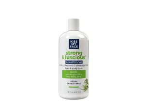 Kiss My Face Strong & Luscious Conditioner, DHT Blocker Thickening, For Dry and Damaged Hair, Women & Men, with Biotin, Ashwagandha and Sea Kelp