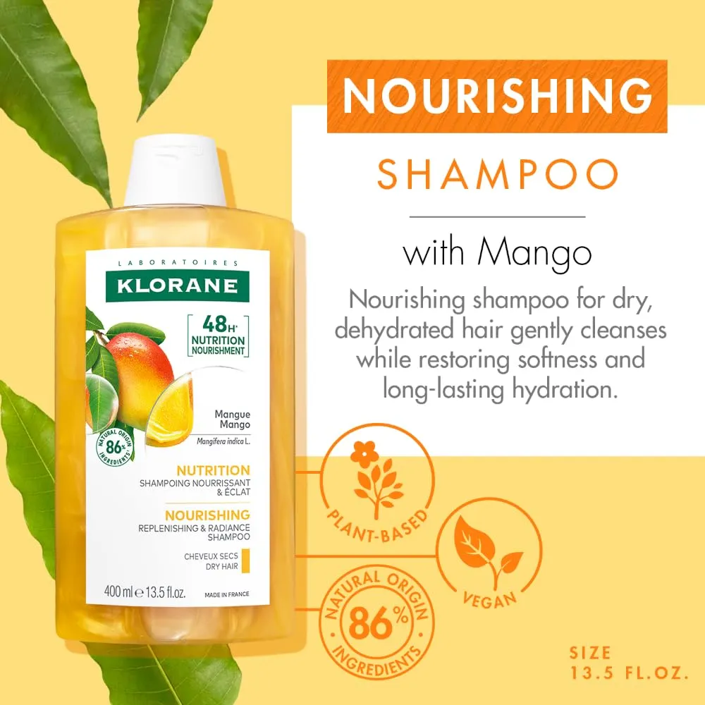 Klorane Nourishing Shampoo with Mango Butter 13.5 oz