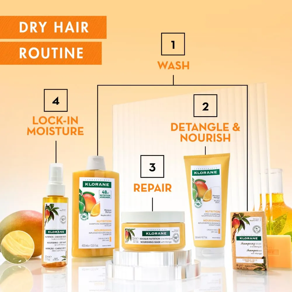 Klorane Nourishing Shampoo with Mango Butter 13.5 oz