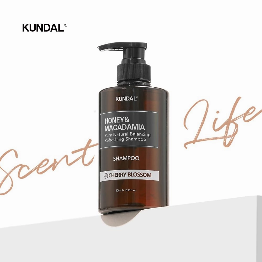 KUNDAL Honey & Macadamia Natural Shampoo Korean Hair Care Shampoo Damage Repair Strengthen, Nourish, with Honey, Argan Oil, Macadamia Oil, Free Paraben & Sulfate 16.9 fl oz (Baby Powder)