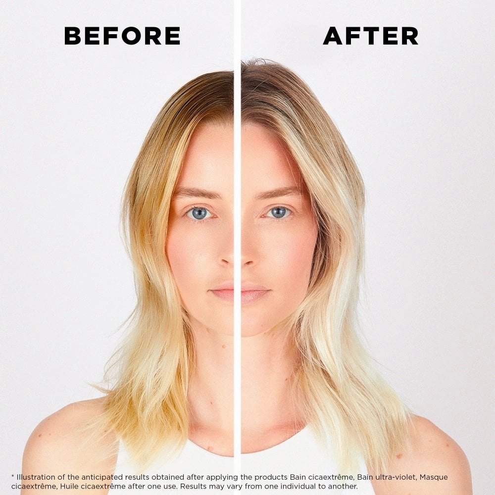Kérastase Blond Absolu Bain Lumiere Hydrating Illuminating Shampoo 250ml & Cicaflash Treatment 250ml Twin