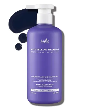 LA'DOR Anti-Yellow Purple Toning Shampoo for Color-Treated Blonde and Gray Hair - Neutralizes Brassy Tones, Enhances Ashy Blue Tones - Protein Keratin 10.14 Fl Oz LADOR Korean Hair Care