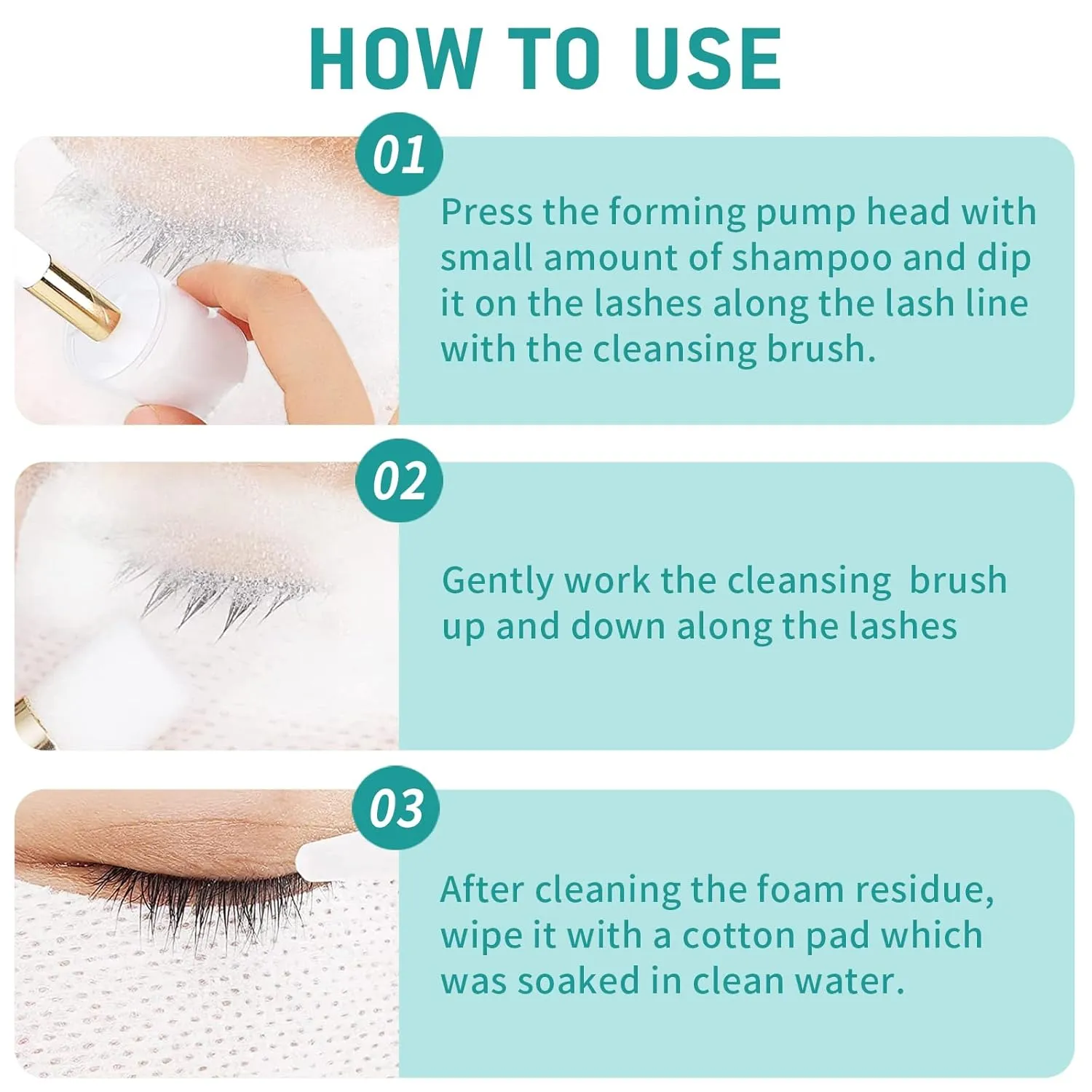 Lash Shampoo Bulk Upgraded Formula, Eyelash Cleanser for Extensions 2 Liters, Safe Makeup Remover, Non-irritating or Burning Eyelid Foaming Cleanser for Professional Salon and Home Use