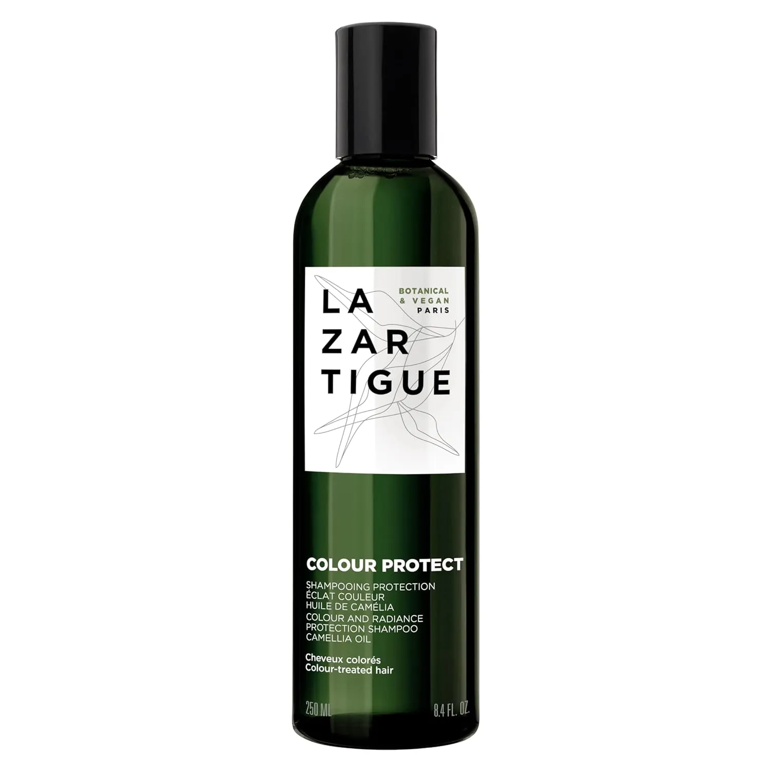 Lazartigue Color Protect Shampoo, Camellia Oil Infused, Radiance for Color-Treated Hair, Vegan, Sulfate & Silicone Free, 8.4 fl.oz