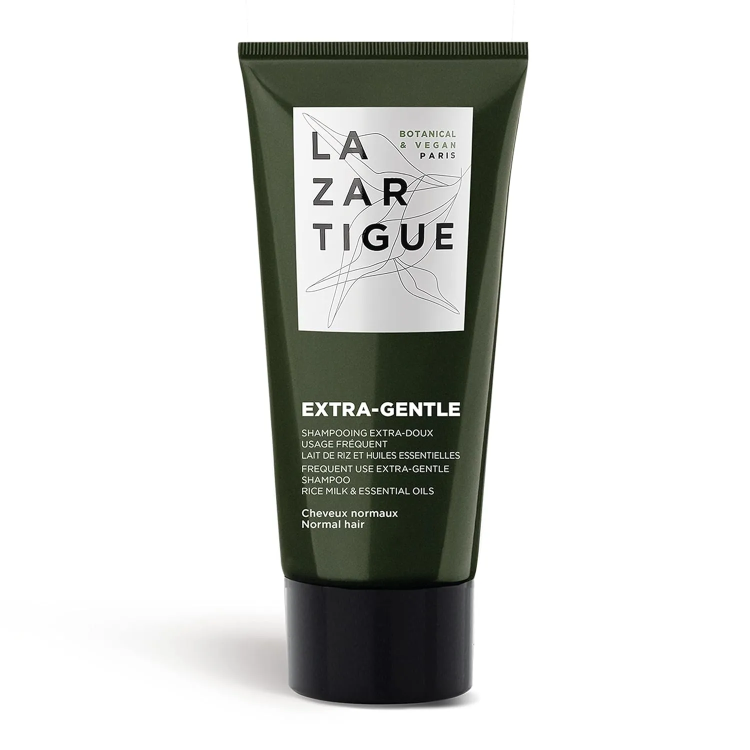Lazartigue Extra Gentle Hair Shampoo, Prevents Irritations & Dandruff, Enhances Strength & Shine, Vegan, Sulfate and Silicone Free, 1.7 fl.oz.