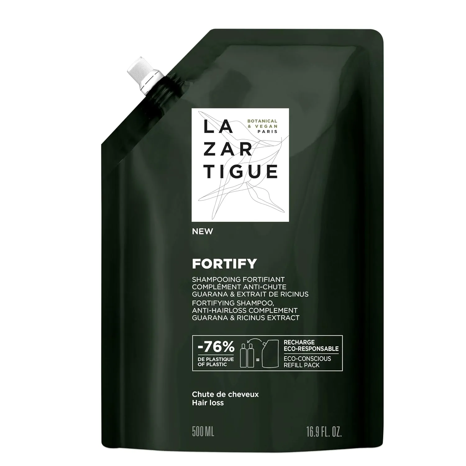 Lazartigue Fortify Shampoo, Densifying Hair Treatment for Thinning Hair,Vegan, Sulfate & Silicone Free, 16.9 fl.oz
