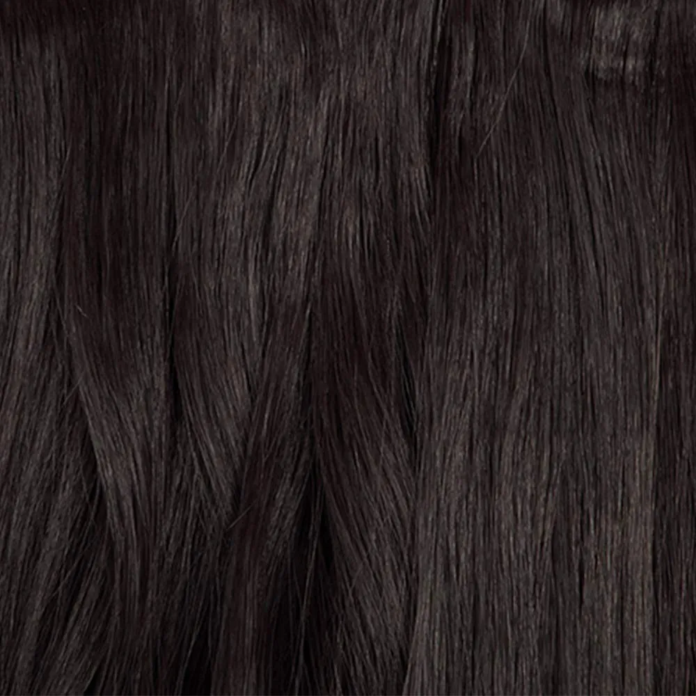 LELINTA 18" Curly Wavy 4 Pieces Set Thick Clip in on Synthetic Hair Extensions Hairpieces for Women Dark Brown