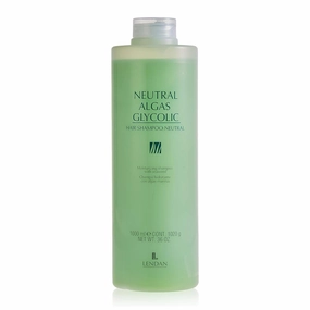 Lendan - Hydrating Shampoo with Seaweed - Neutral Algae Glycolic Shampoo - 1000 ml - Neutral Shampoo that Normalizes pH - Deeply Hydrates Hair