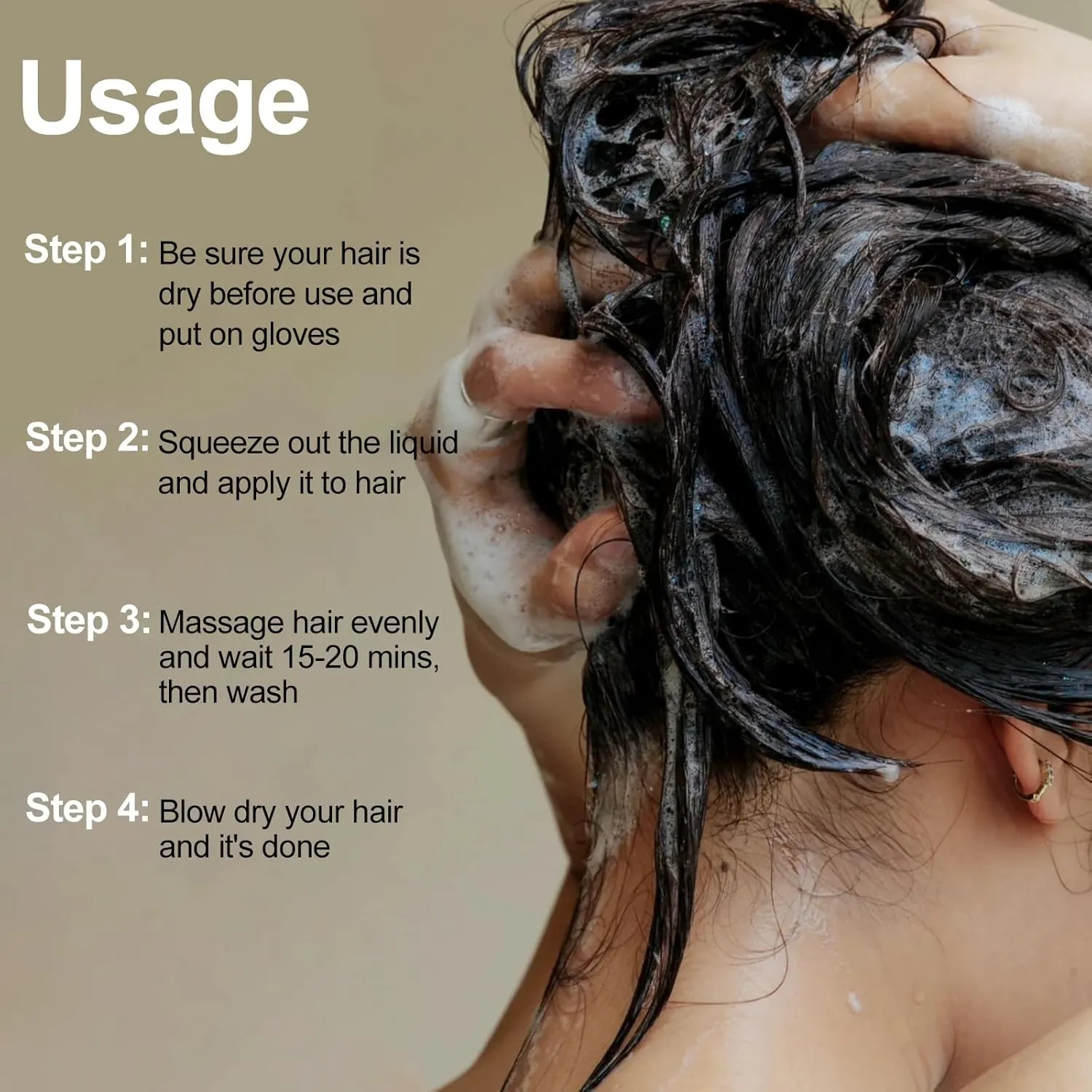 Light Brown Hair Dye, Hair Dye Shampoo for Men and Women, Hair Color Shampoo For Home Use, Shampoo Para Canas, Hair Dye Shampoo 3 in 1, 16.9 Fl Oz (Light Brown)