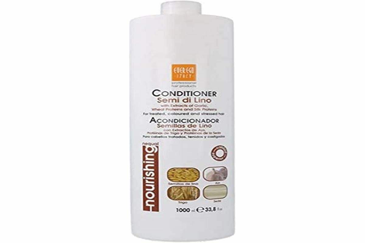 Linseed Oil Conditioner For Damaged, Bleached or Colored Hair | Nourishing And Hydrating Hair Care Product For Men And Women | 1L Bottle