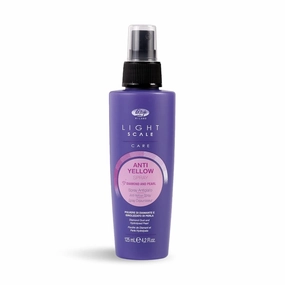 Lisap Hair Spray, Light Scale Hair Care Anti Yellow Spray & Heat Protectant Purple Toner for Blondes, Toning Blonde, White, Silver Hair & Highlights, Nourishing Hydrating for Brassy Tones, 4.23 fl oz