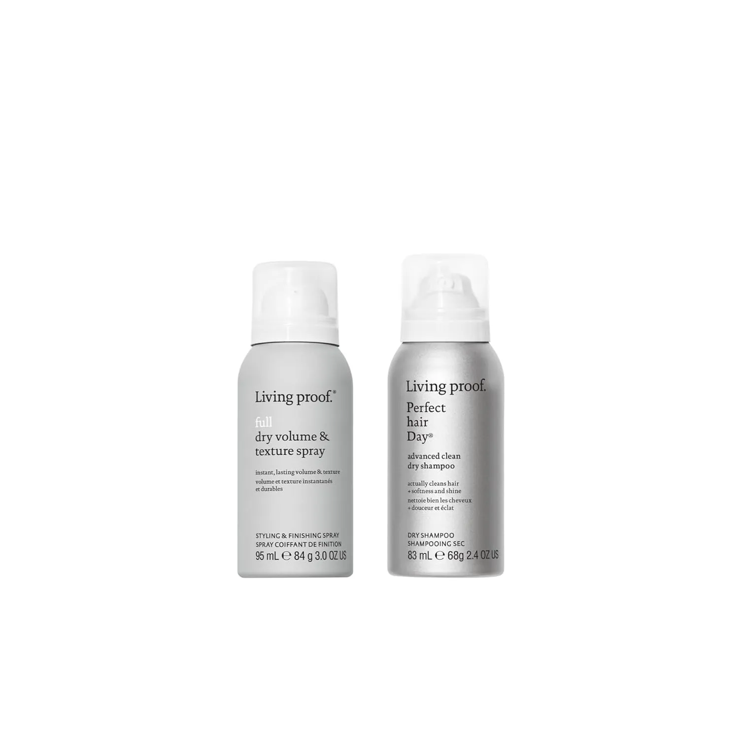 Living Proof Travel Size Advanced Clean Dry Shampoo   Dry Volume & Texture Spray Bundle ($37 Value)
