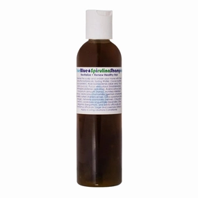 LIVING LIBATIONS - Organic True Blue Spirulina Shampoo | Natural, Plant-Based, Clean Beauty (4 fl oz | 120 ml)