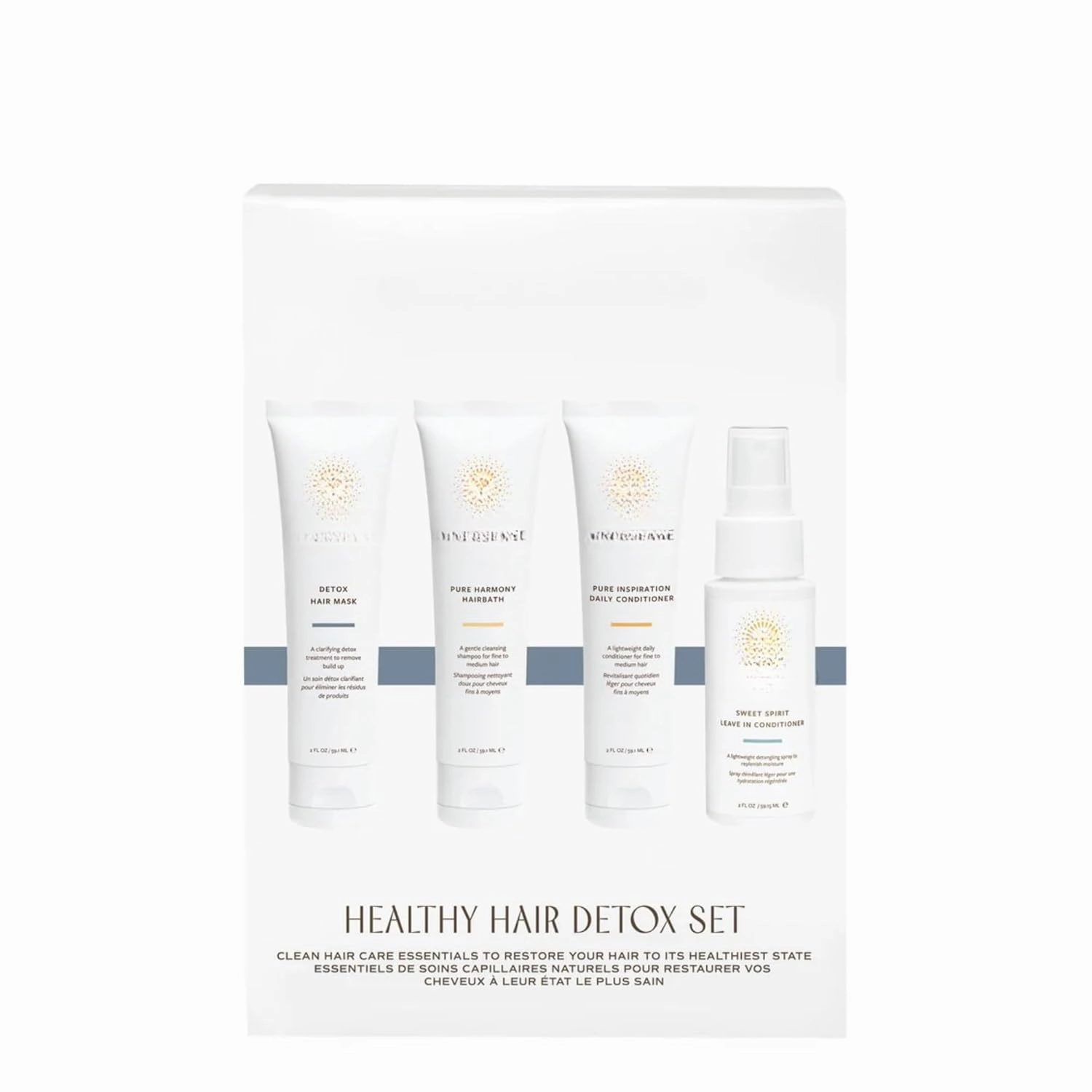 lnnersenseBeauty - Healthy Hair Detox Set, Hair Care Essentials Kit with Hair Mask, Shampoo, Conditioner, Leave-in Treatment