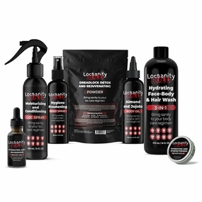 Locsanity BOLD Men's Bundle, Loc Spray, 3-1 Shampoo, Hygiene Spray, Men's Body Oil