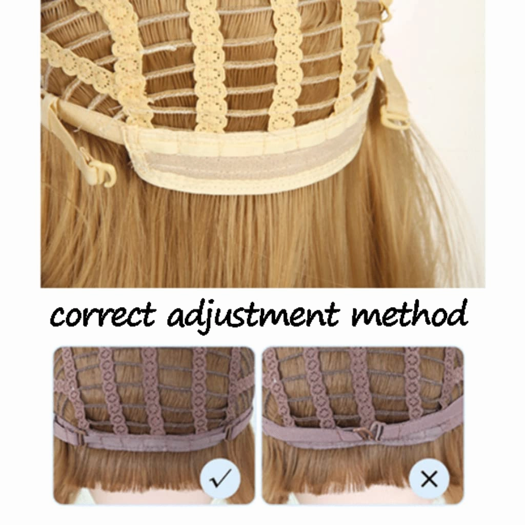 Long Wigs Middle Part Curly Wavy Wigs Fashion Colorful Wigs Loose Natural Synthetic Heat Resistant Fiber Wigs For Neon Party Use Adjustable(Brown)