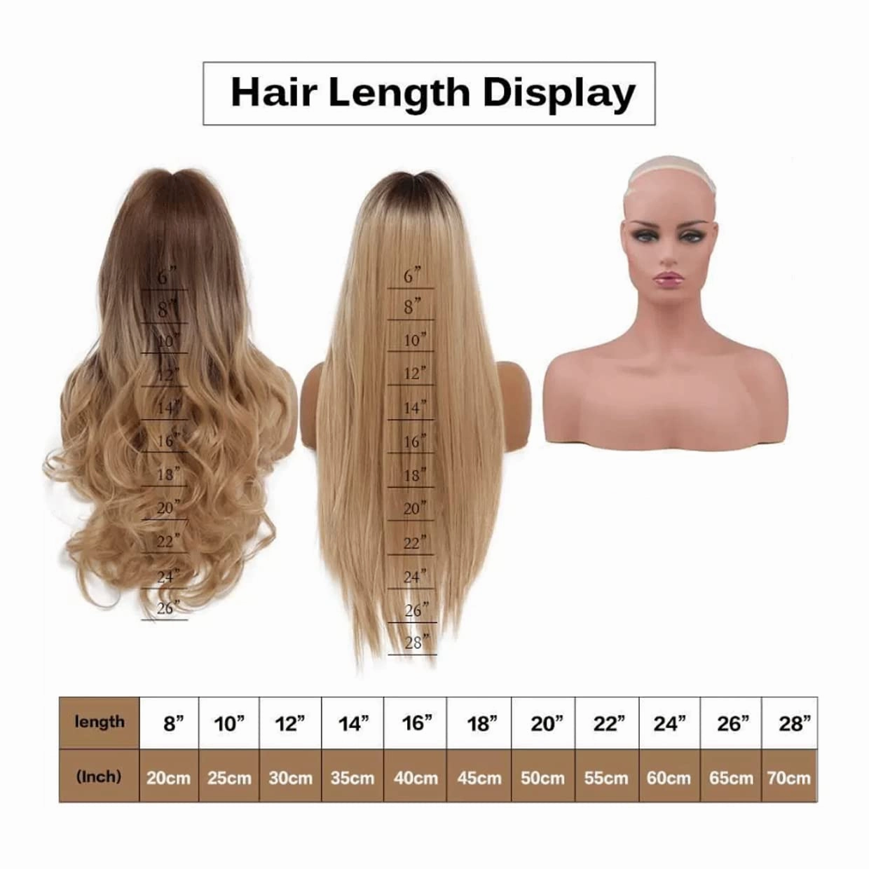 Long Wigs Middle Part Curly Wavy Wigs Fashion Colorful Wigs Loose Natural Synthetic Heat Resistant Fiber Wigs For Neon Party Use Adjustable(Brown)