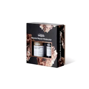 L'Oréal Professionnel Paris Absolut Repair Molecular Shampoo & Serum Gift Set - Sulfate-Free, Strengthening For Extremely Dry Damaged Hair, With Amino Acids