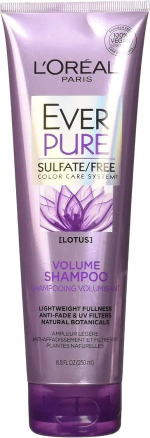 L’Oreal ParisEver Pure Volume Shampoo Lotus, 8.5 Fl Oz (Pack of 2)