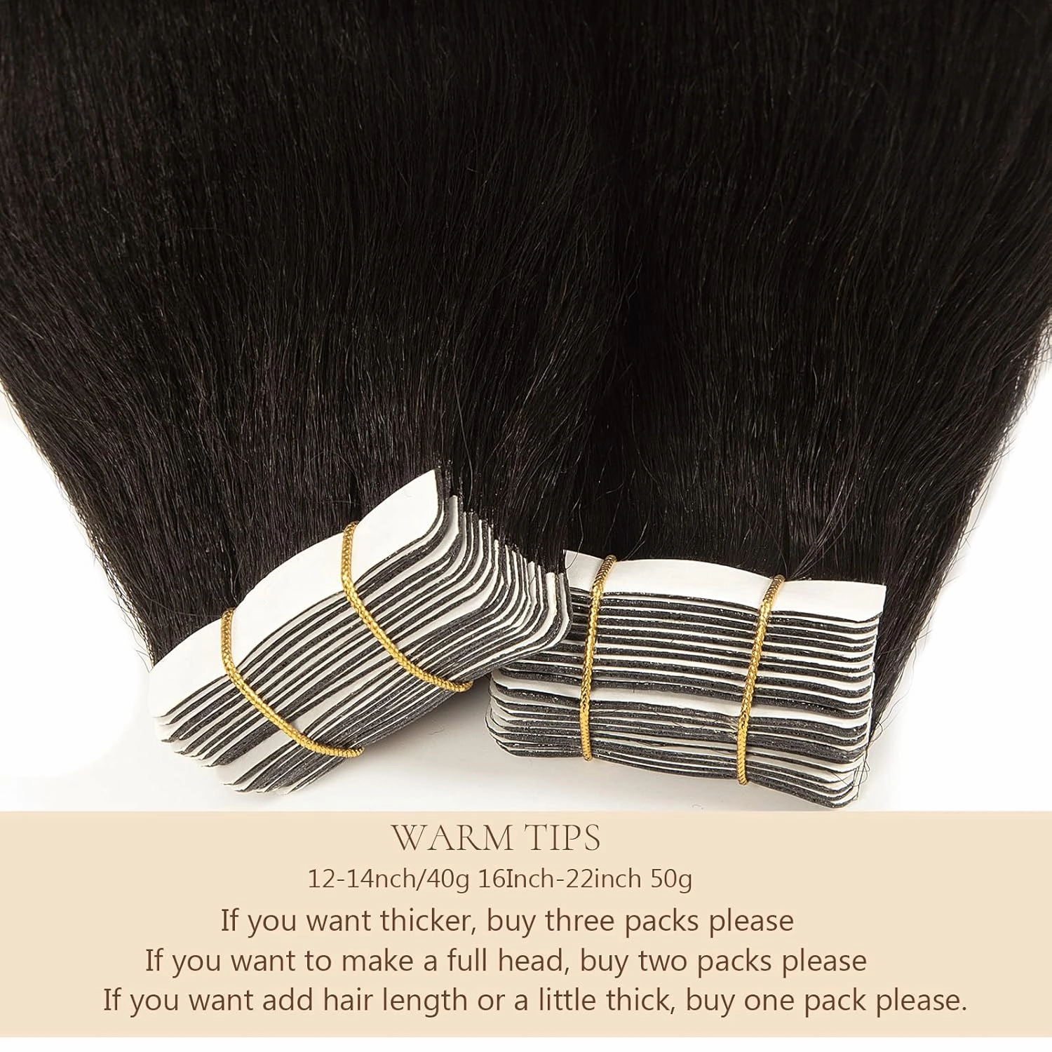 Loxxy Light Yaki Tape in Hair Extensions - Real Human Hair, Full Head, Thick, Soft, Shiny, Invisible Kinky Straight - Natural Black, 20pcs, 50g, 16 Inch