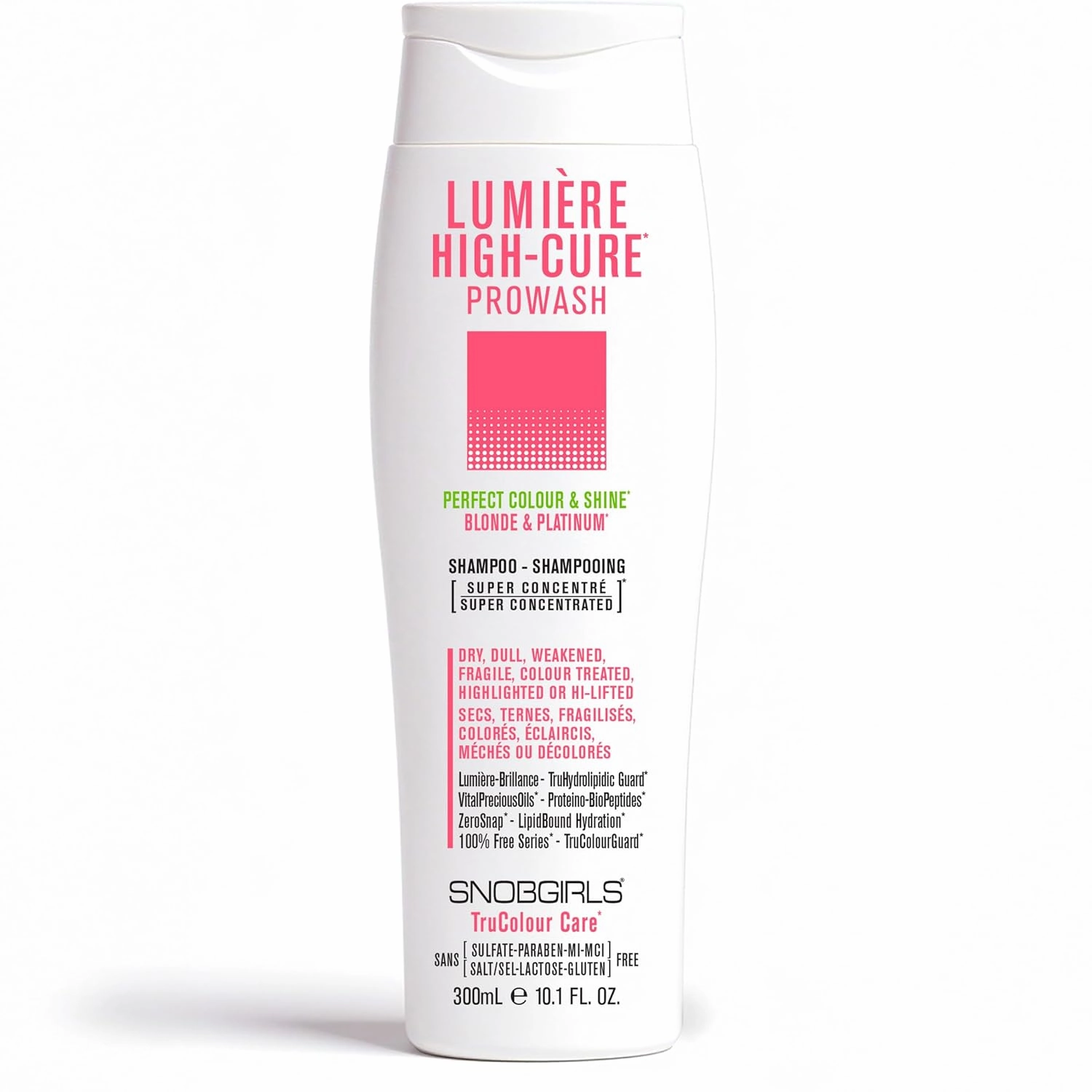 LUMIERE HIGHCURE Shampoo for color treated hair Perfect Colour & Shine for Dry, Dull, Weakened, Fragile, Colour Treated Highlighted, Highly-Lifted Hair Argan Oil & Ceramides Salon Hair Care