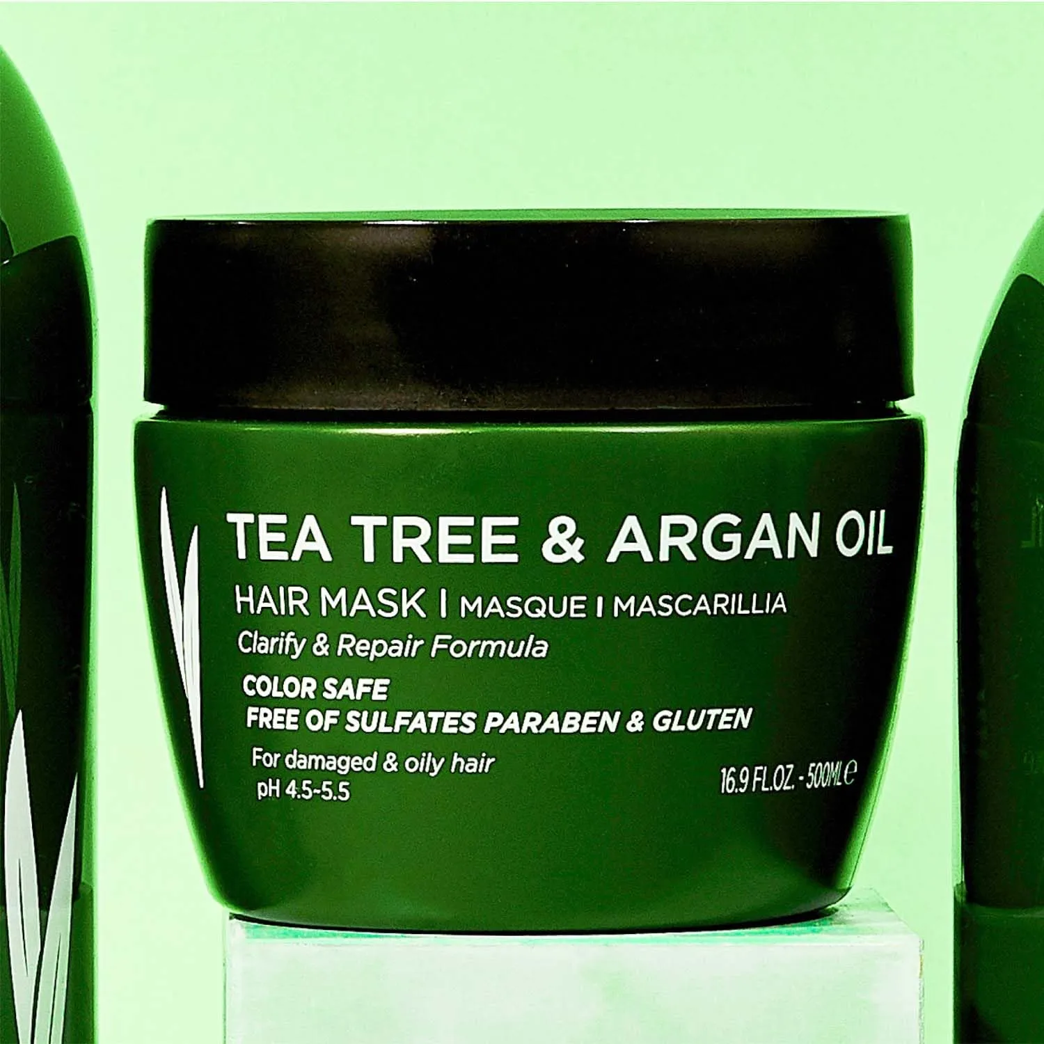 Luseta Tea Tree Oil Hair Mask 16.9 oz Hydrating & Moisturizing Treatment Soothing for Itchy Scalps and Dandruff