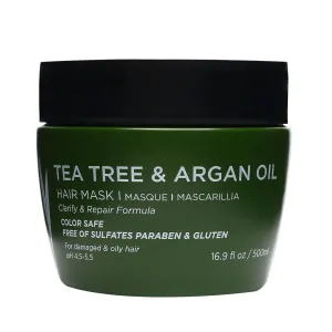 Luseta Tea Tree Oil Hair Mask 16.9 oz Hydrating & Moisturizing Treatment Soothing for Itchy Scalps and Dandruff