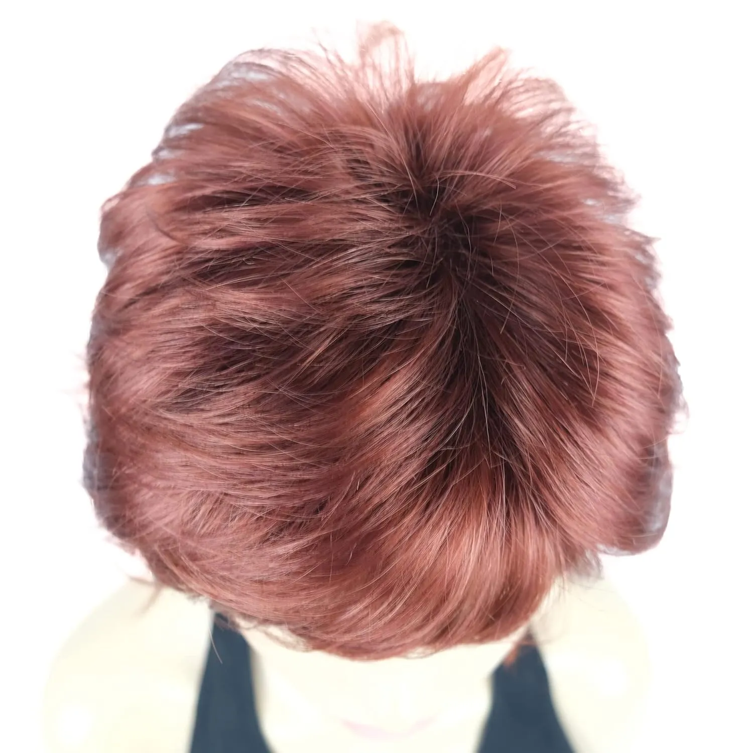 Lydell Short Layered Shaggy Wavy Full Synthetic Wigs (131 Burgundy Red)