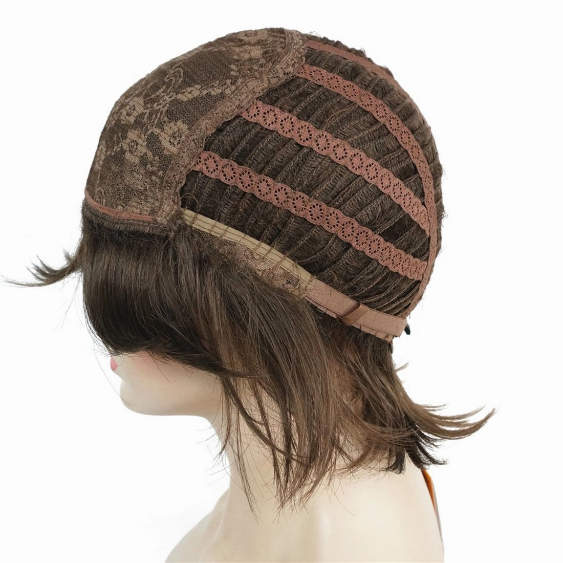 Lydell Short Layered Shaggy Wavy Full Synthetic Wigs (Light Chestnut Brown)