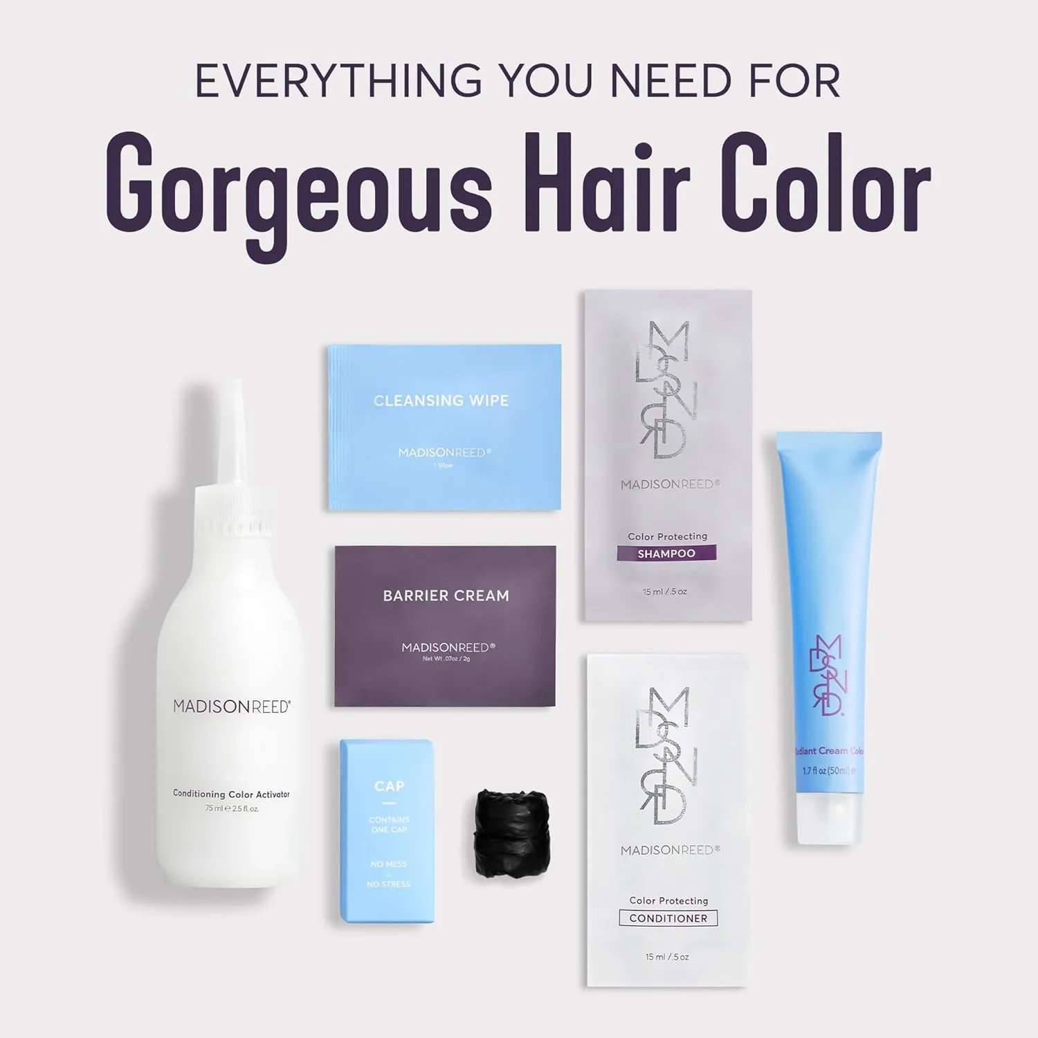 Madison Reed Radiant Hair Color Kit, Blackest Black for 100% Gray Coverage, Ammonia-Free, 2NNA Pescara Black, Permanent Hair Dye, Pack of 1
