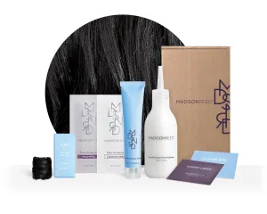 Madison Reed Radiant Hair Color Kit, Blackest Black for 100% Gray Coverage, Ammonia-Free, 2NNA Pescara Black, Permanent Hair Dye, Pack of 1