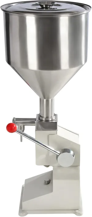 Manual Paste Liquid Filling Machine 5-50ml Bottle Filling Machine 10L/338.18oz Stainless Steel Liquid Filler For Milk Water Juice Essential Oil Shampoo Cosmetic Honey