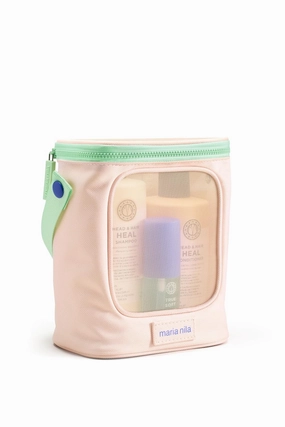 Maria Nila, Head & Hair Heal Beauty Bag, Shampoo/Conditioner/Argan Oil, Soothing Aloe Vera for dry & itchy scalps, 100% Vegan & Sulfate/Paraben free
