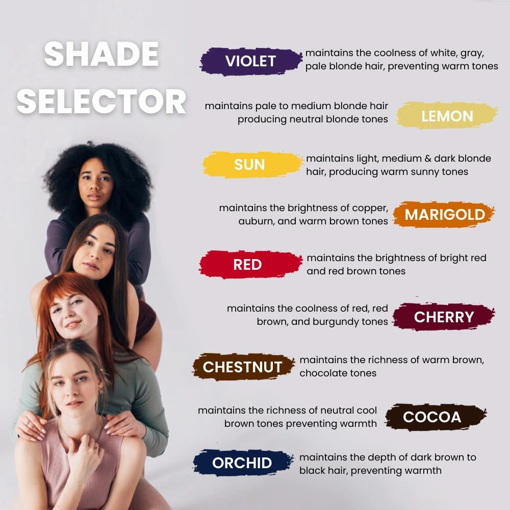 Marigold Hydrating Semi-Permanent Color Depositing Shampoo for Toning and Brightening Faded Color-Treated Hair - Prevents Fade, Extends Color Service (8.5 Oz.)