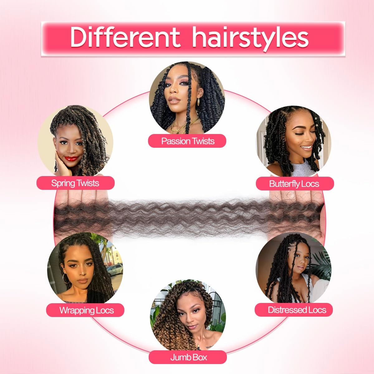 Marley Twist Braiding Hair 12 Inch Pre-separated Springy Afro Twist Hair 8 Packs Marley Hair for Butterfly Soft Locs Afro Spring Twist Hair Extensions (12 Inch,8Pack,#4)
