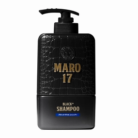 MARO17 Black  Shampoo - Mens Shampoo for Gray Hair Reversal - Sulfate Free   DHT Blocker, Royal Jelly & Collagen for Thicker, Darker Hair - Protects Follicles, Promotes Growth, & Prevents Greying