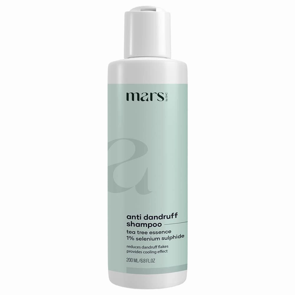 mars Anti Dandruff Shampoo for men | 200 ml | Packed with the goodness of Ginger Oil, Menthol, and Tea Tree Essence | Pack of 1