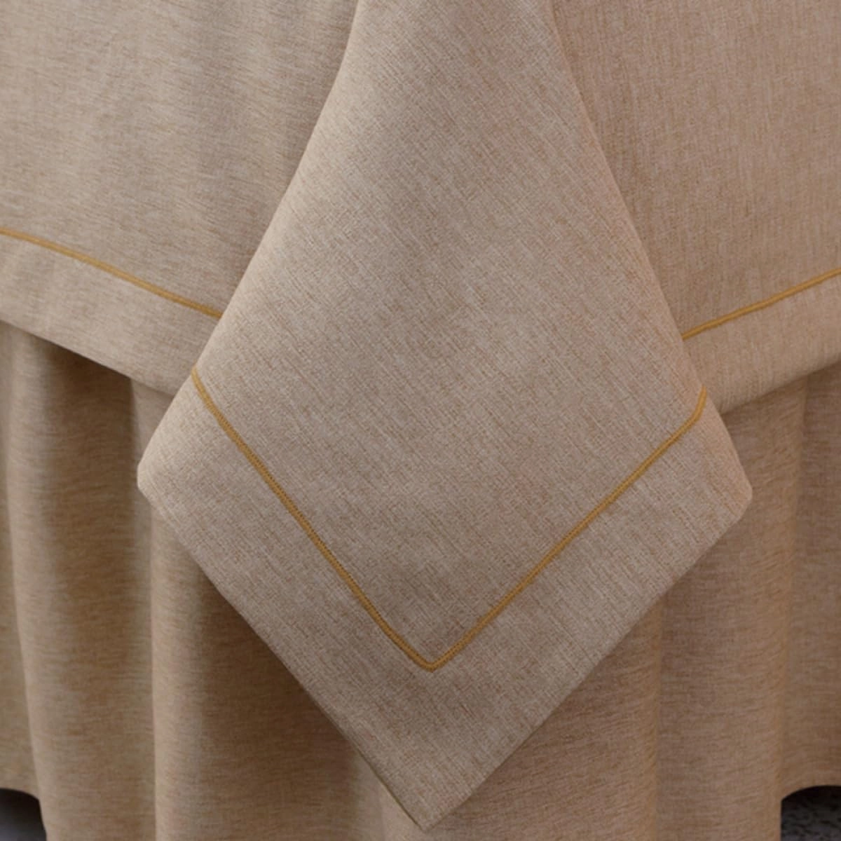 Massage Table Sheet Skirt Sets Beauty Bedspread 7-Piece Luxury Cotton and Linen Beauty Salon Special Massage Bedskirt With Pocket Solid Color Massage Shampoo Bedding Set Bed Cover-Khaki||185*70cm