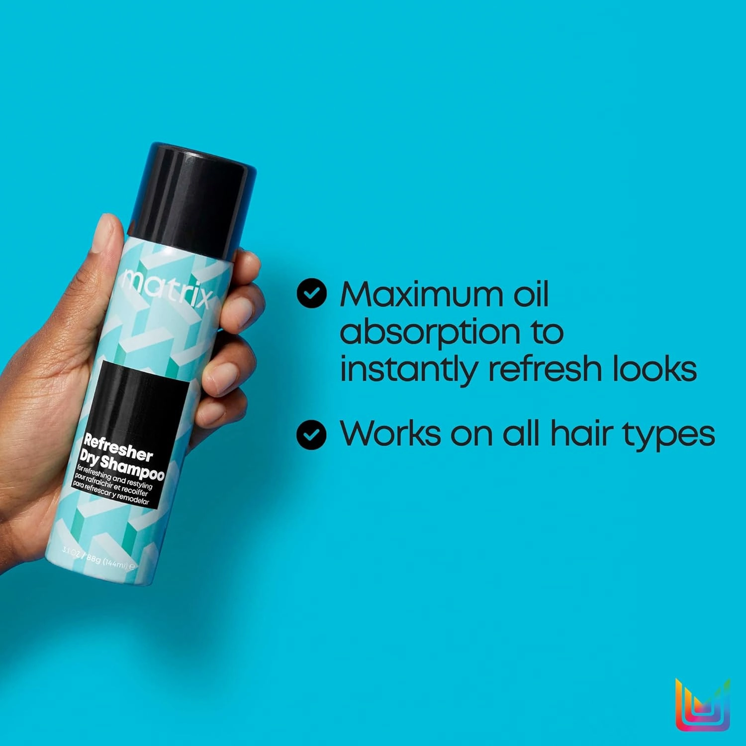 MATRIX Styling Dry Shampoo | Absorbs Oil & Refreshes Hair | Provides Long Lasting Style | For All Hair Types | Silicone, Sulfate, & Talc Free | 3.1 Oz.
