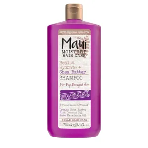 Maui Moisture Heal & Hydrate   Shea Butter Shampoo for Dry, Damaged Curls Helps Revive Curly & Coily Hair with Coconut Oil & Macadamia Oil, Vegan & Sulfate-Free Surfactants, 25.4 fl. oz