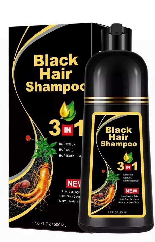 Maverick Black Hair Dye Shampoo Herbal Hair Dye Shampoo 3 in 1 Magic Hair Color Shampoo